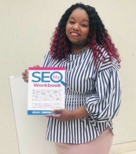 Akilah Thompkins- Robinson author my seo workbook, speaker, best seo strategist in new jersey. creater of content writing software my Seo write.